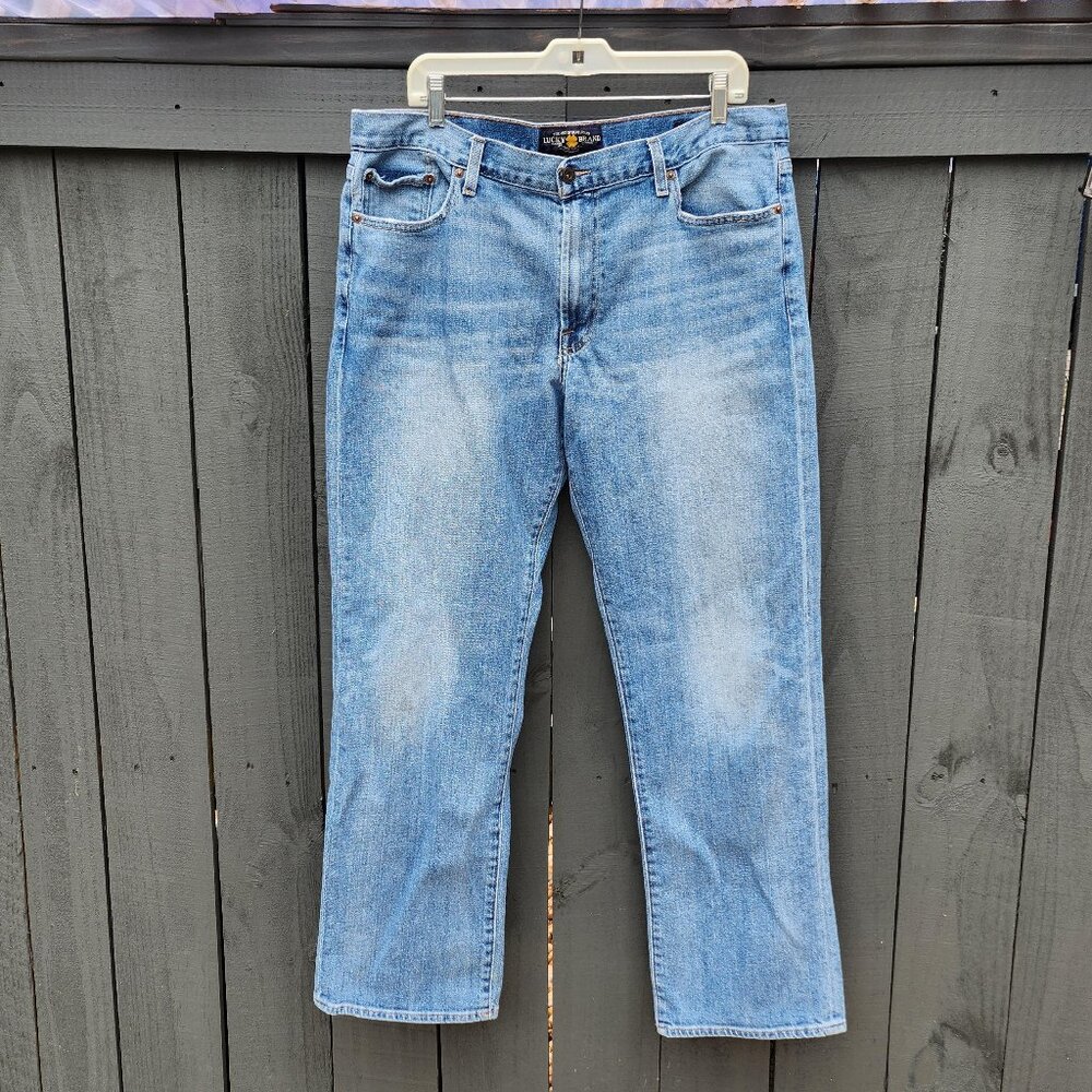 MEN'S LUCKY BRAND 36X32 181 RELAXED STRAIGHT LEG JEANS